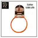 Collar Led Naranjo Usb Perro Camuflaje | Brillante, Impermeable, Recargable | Seguridad Y Estilo Mascotas | Regalos Chic
