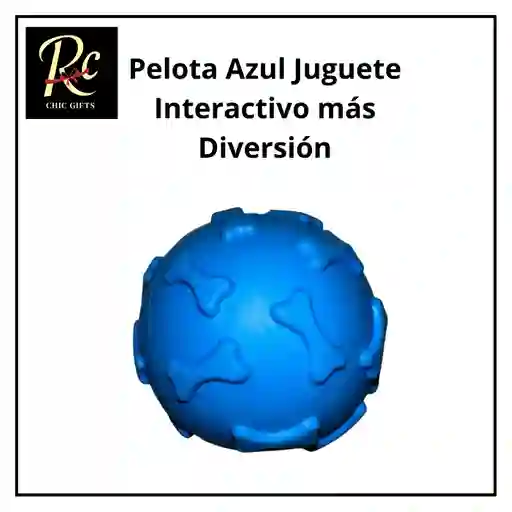Pelota Azul Juguete Interactivo Para Perros | Resistente, Sonajero | ¡diversión Asegurada Y Salud Dental! Regalos Chic