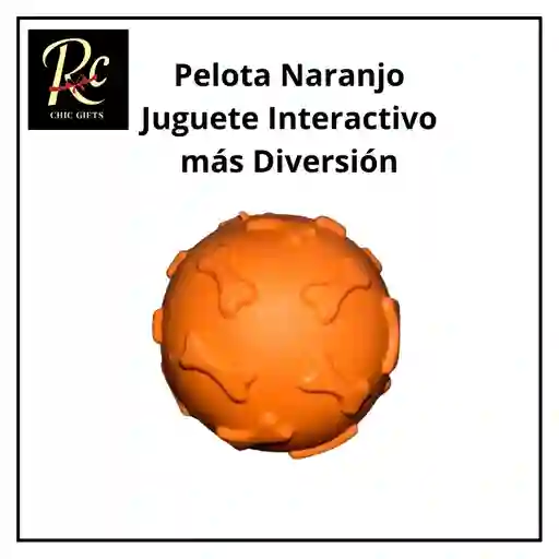 Pelota Naranjo Juguete Interactivo Para Perros | Resistente, Sonajero | ¡diversión Asegurada Y Salud Dental! Regalos Chic