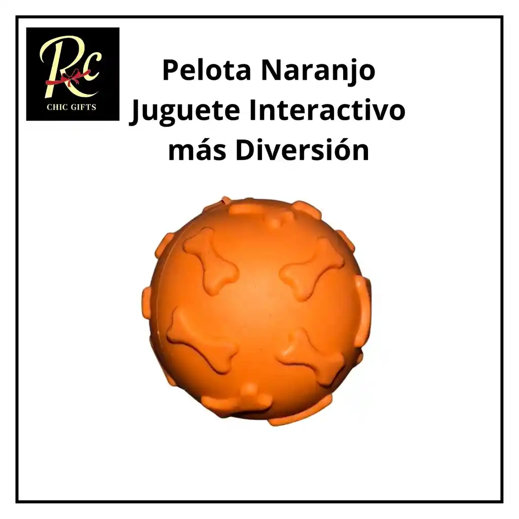 Pelota Naranjo Juguete Interactivo Para Perros | Resistente, Sonajero | ¡diversión Asegurada Y Salud Dental! Regalos Chic