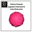 Pelota Rosada Juguete Interactivo Para Perros | Resistente, Sonajero | ¡diversión Asegurada Y Salud Dental! Regalos Chic
