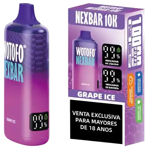 Wotofo Nexbar 10000 Puffs Grape Ice