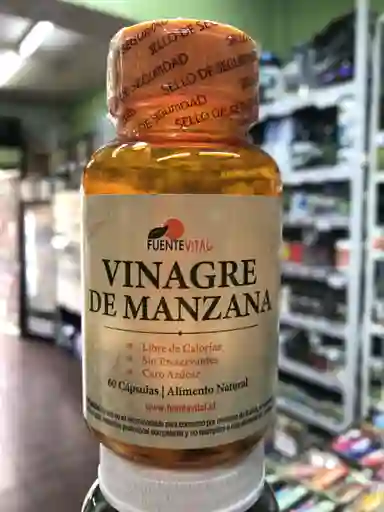 Vinagre De Manzana 500mg 60 Caps Fuente Vital