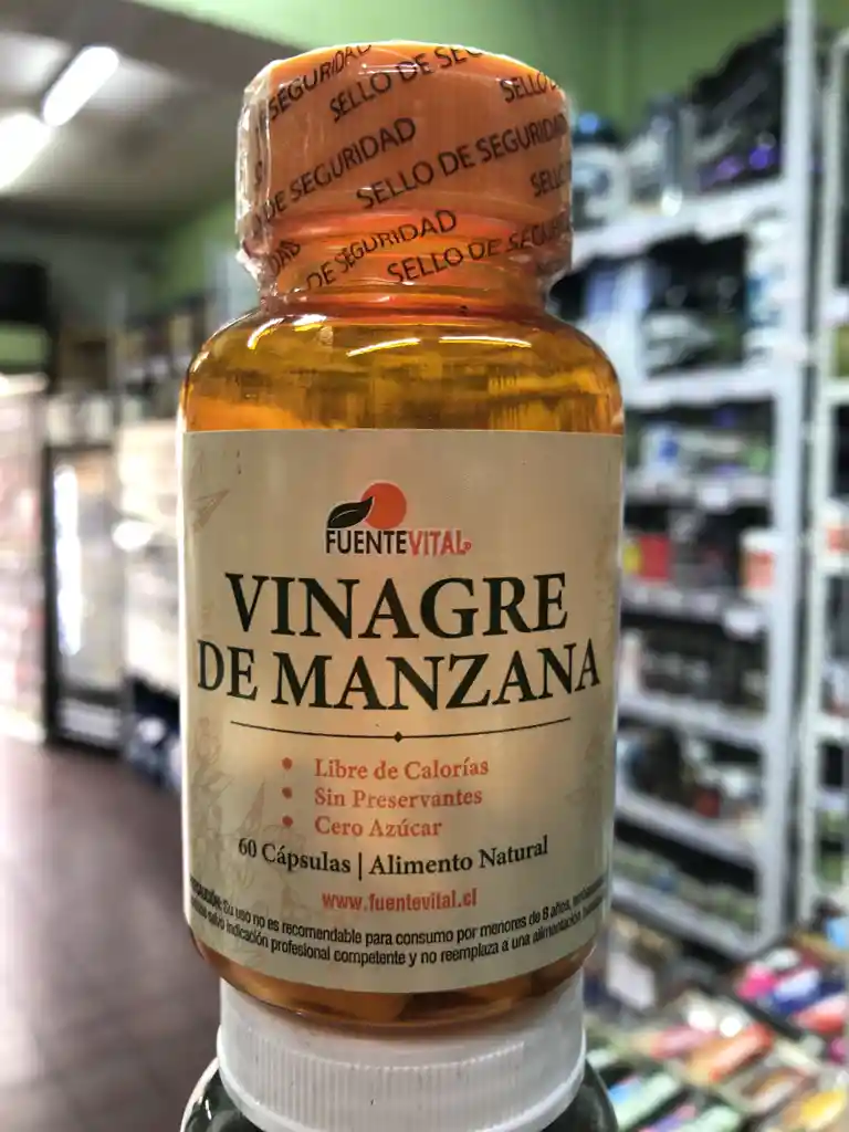 Vinagre De Manzana 500mg 60 Caps Fuente Vital