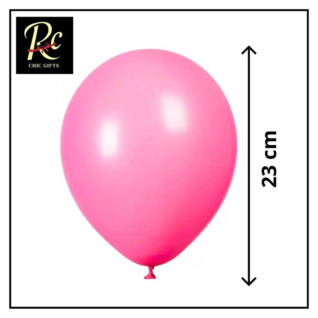 Globos Rosados Pastel De 23cm (12 Pzs) | Látex Premium Para Fiestas "regalos Chic
