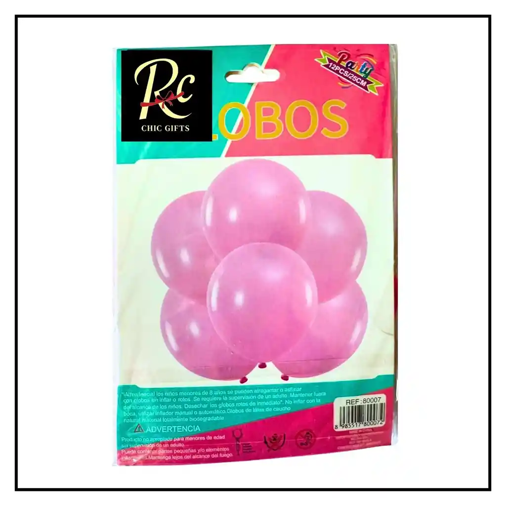 Globos Rosados Pastel De 23cm (12 Pzs) | Látex Premium Para Fiestas "regalos Chic