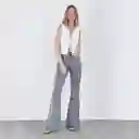 Pantalón Flare R Gris 44 Mujer Raindoor