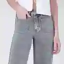 Pantalón Flare R Gris 44 Mujer Raindoor
