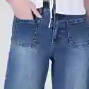 Pantalón Flare R Azul 40 Mujer Raindoor