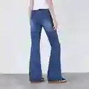 Pantalón Flare R Azul 40 Mujer Raindoor