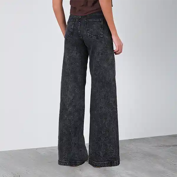 Pantalón Pretina Cruzada Negro 38 Mujer Raindoor
