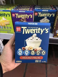 Caja Barra Twentys Your Goal Hazelnut Praline 4 Unidades