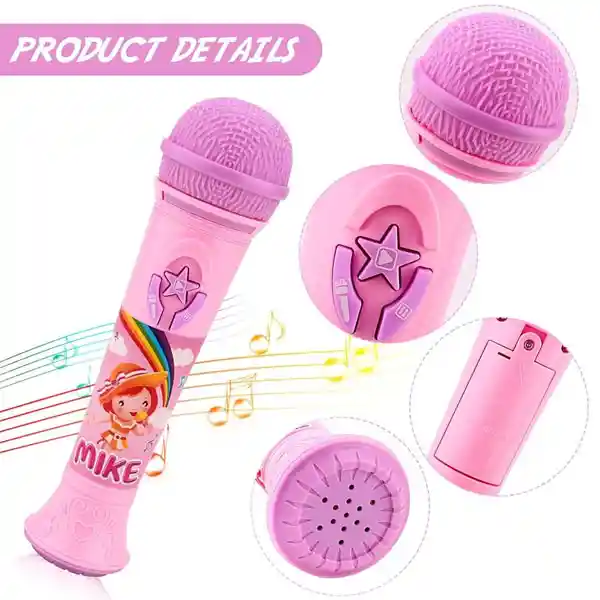 Micrófono Inalámbrico Karaoke Rosado – Mile