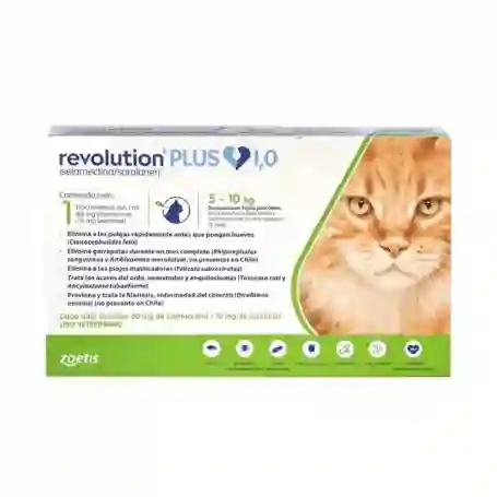 Antiparasitos Internos Y Externos Revolution Plus Gato 5-10kg