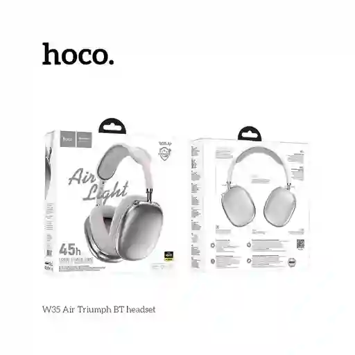 Audifonos Hoco W35 Air Plateado