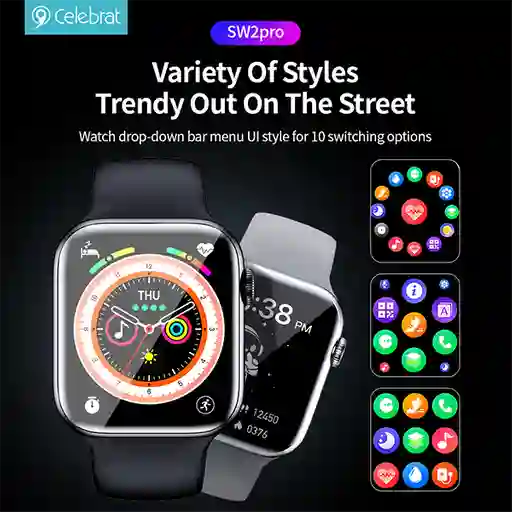 Smartwatch Celebrat Sw2 Pro Negro