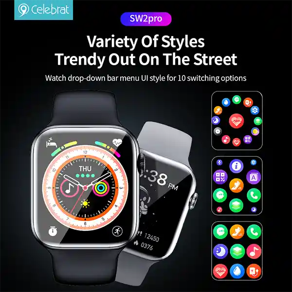 Smartwatch Celebrat Sw2 Pro Negro