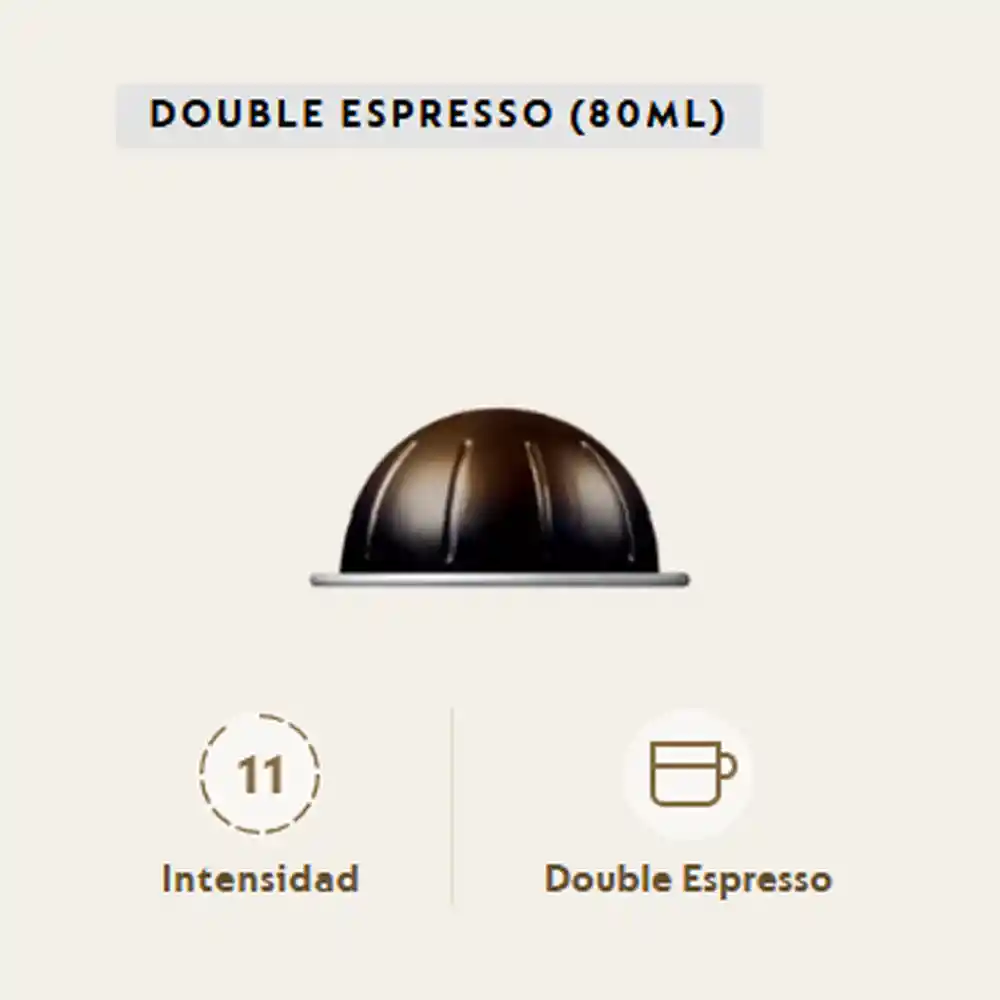 Nespresso Café En Cápsula Double Espresso Scuro