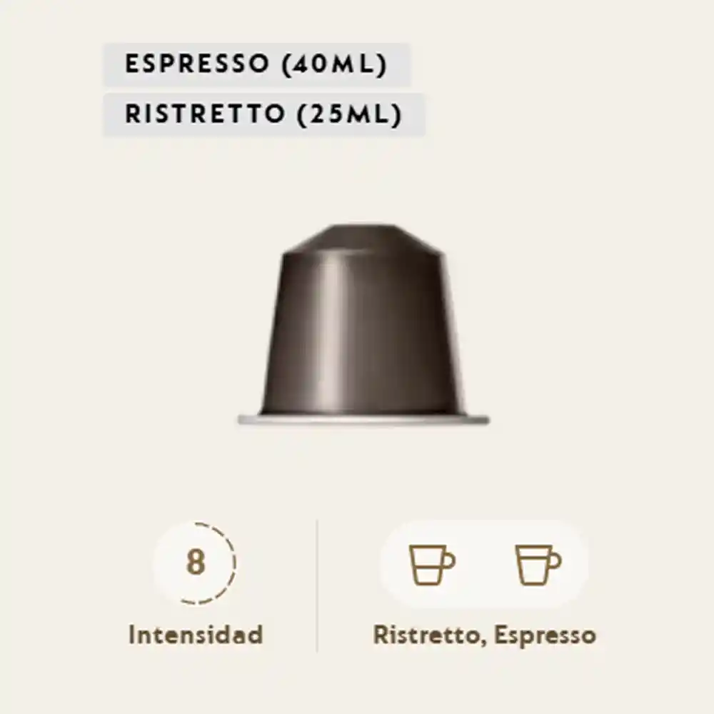Nespresso Café En Cápsula Ispirazione Roma