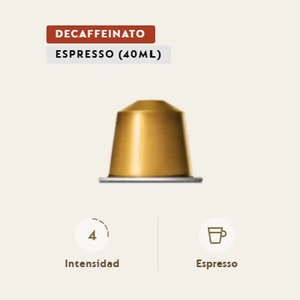 Nespresso Café En Cápsula Volluto Decaffeinato