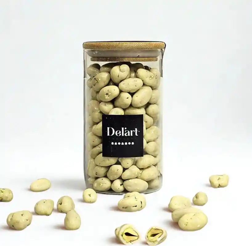 Pistachos Bañados En Chocolate Blanco
