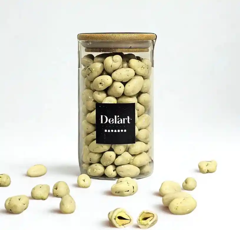 Pistachos Bañados En Chocolate Blanco