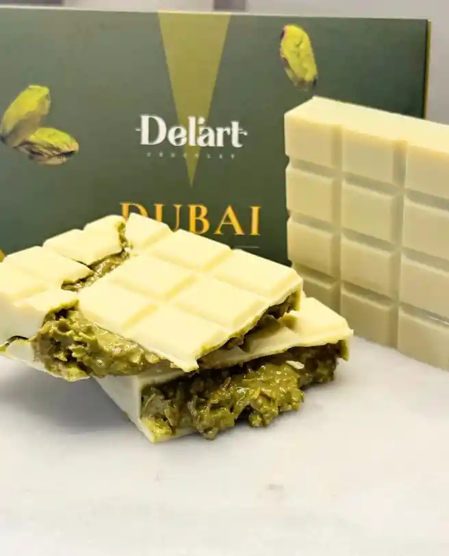 Barra Pistacho Viral De Dubai - Chocolate Blanco