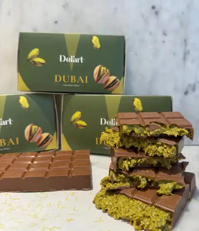 Barra Pistacho Viral De Dubai - Chocolate Amargo