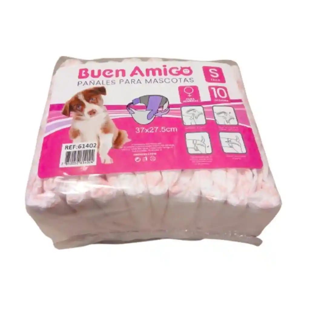 Pañales Desechables Para Mascotas Hembras (talla S)