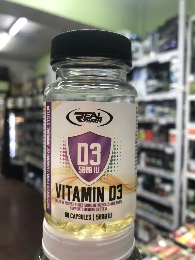 Vitamina D3 5000 Ui 60 Caps Real Pharm
