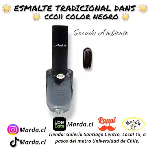 Esmalte Tradicional Dans Cc011 Color Negro