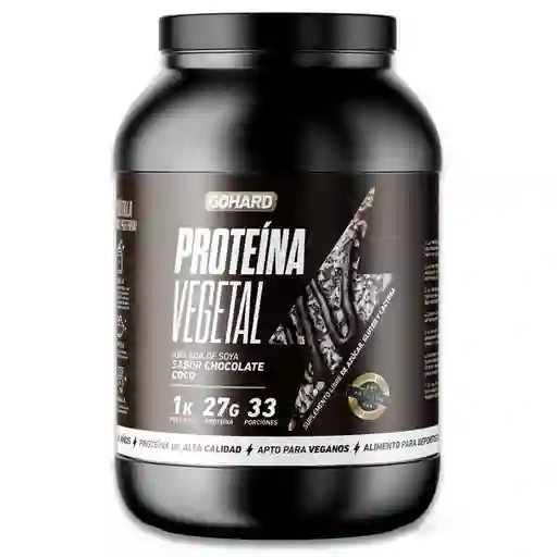 Proteina Gohard Vegetal Soya Gohard 1kg Sabor Chocolate Coco