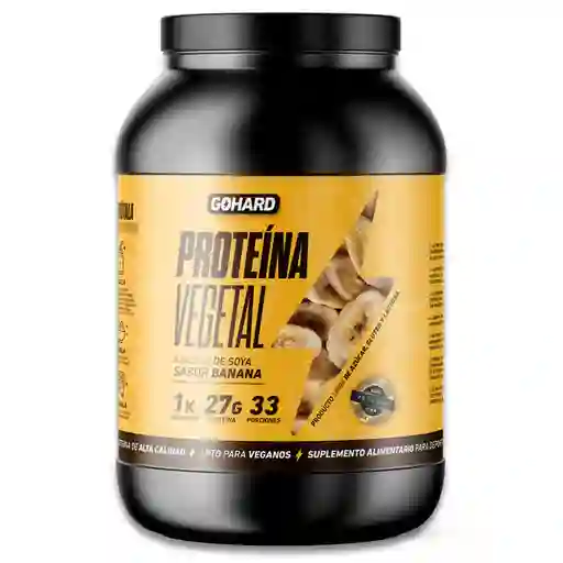 Proteina Gohard Vegetal Soya Gohard 1kg Sabor Banana