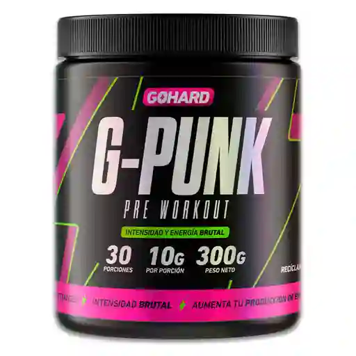 Pre Entreno Gohard - G Punk 30 Servicios