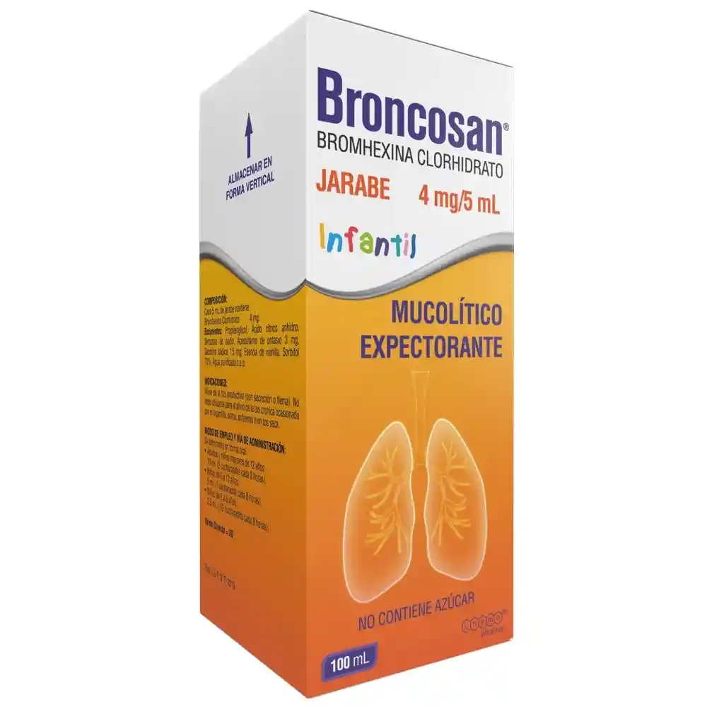 Broncosan Jarabe 4 Mg / 5 Ml.