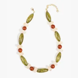 Collar Corto Piedras Camel