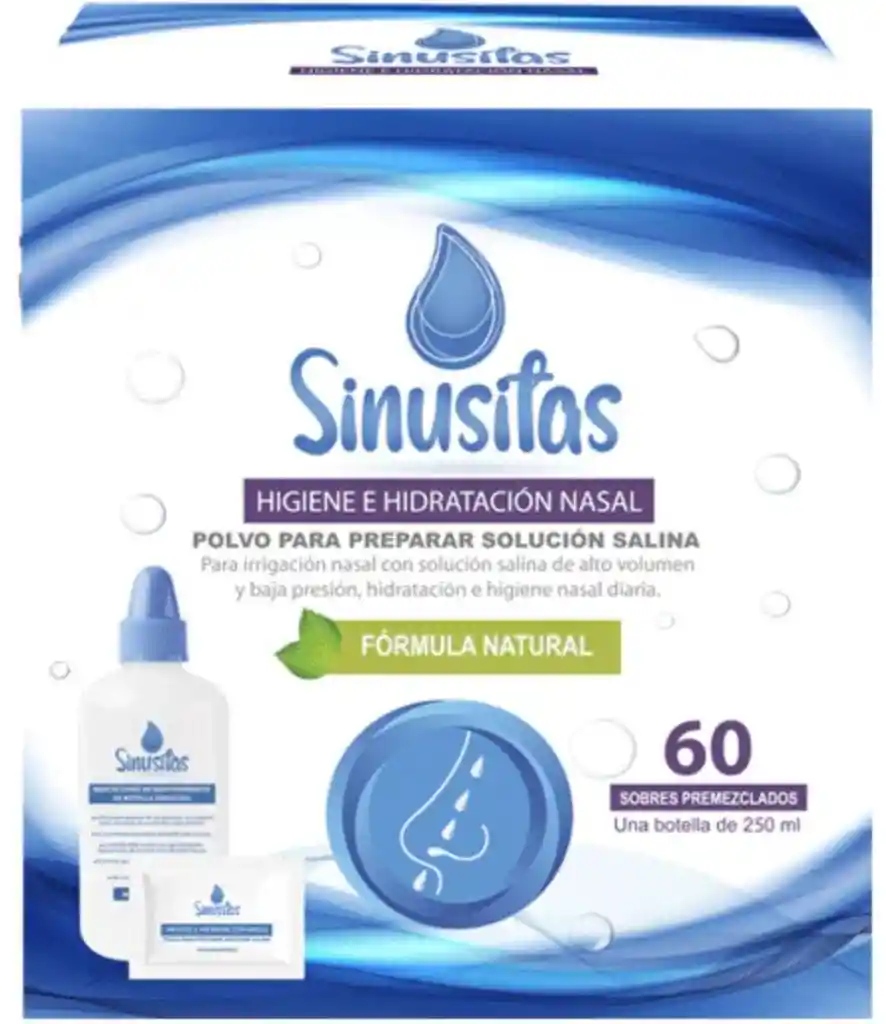 Sinusitas Kit - 60 Sobres + 1 Botella Aplicadora 250 Ml