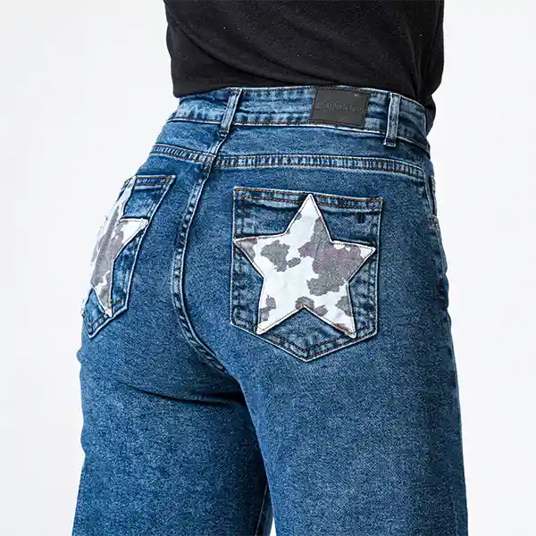 Pantalón Estrellas Cow 40 Mujer Raindoor