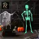 Esqueleto Decorativo Brillante 75cm | Luminoso Halloween, Día Muertos | ¡ambiente Temático "regalos Chic"!