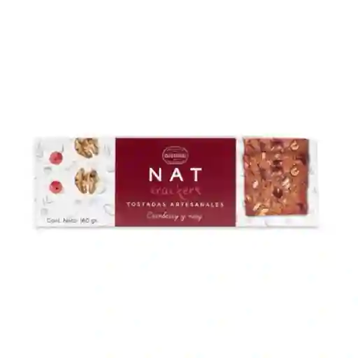 Galletas Cranberry Nuez Nat Crackers 160 Gr