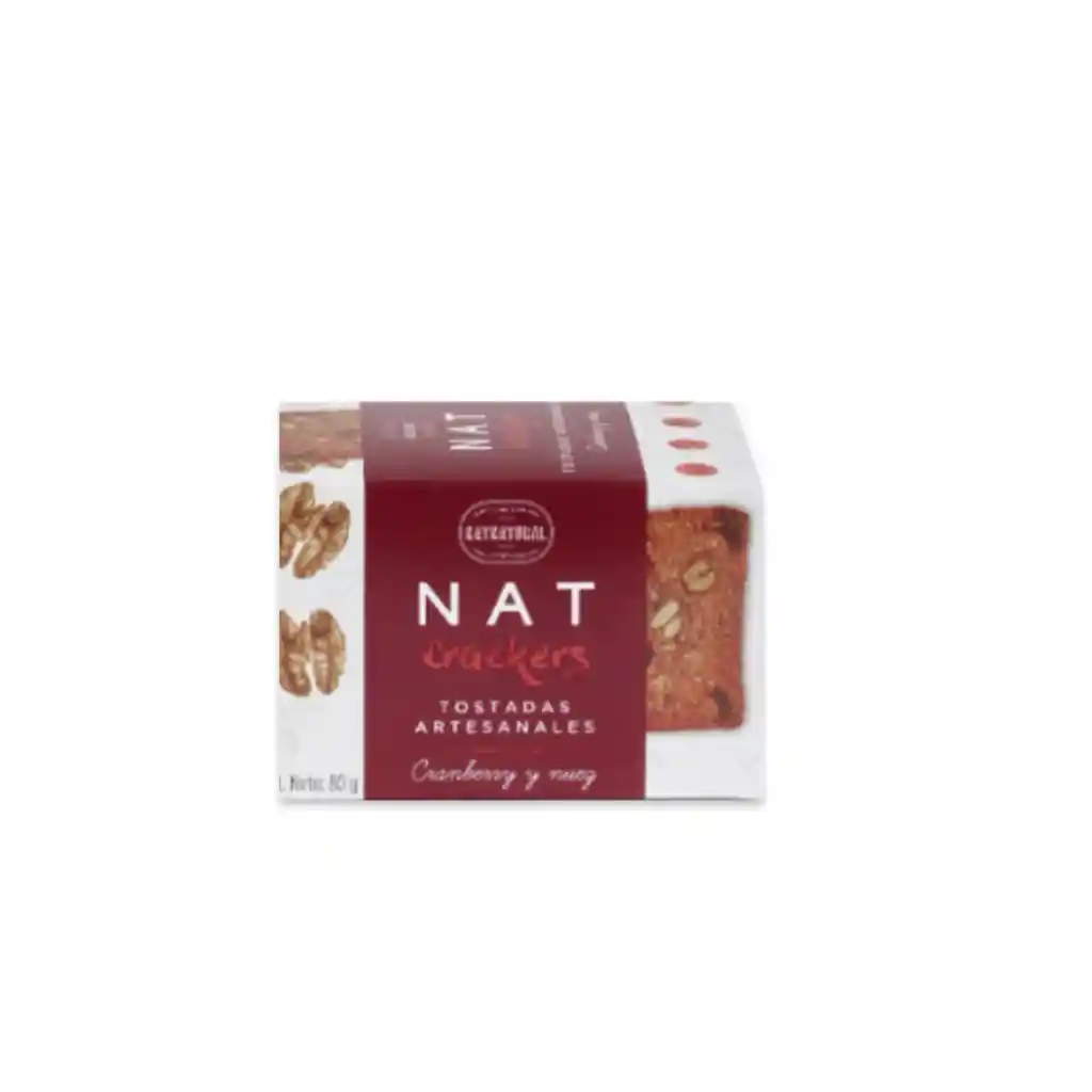 Galletas Cranberry Nuez Nat Crackers 80 Gr