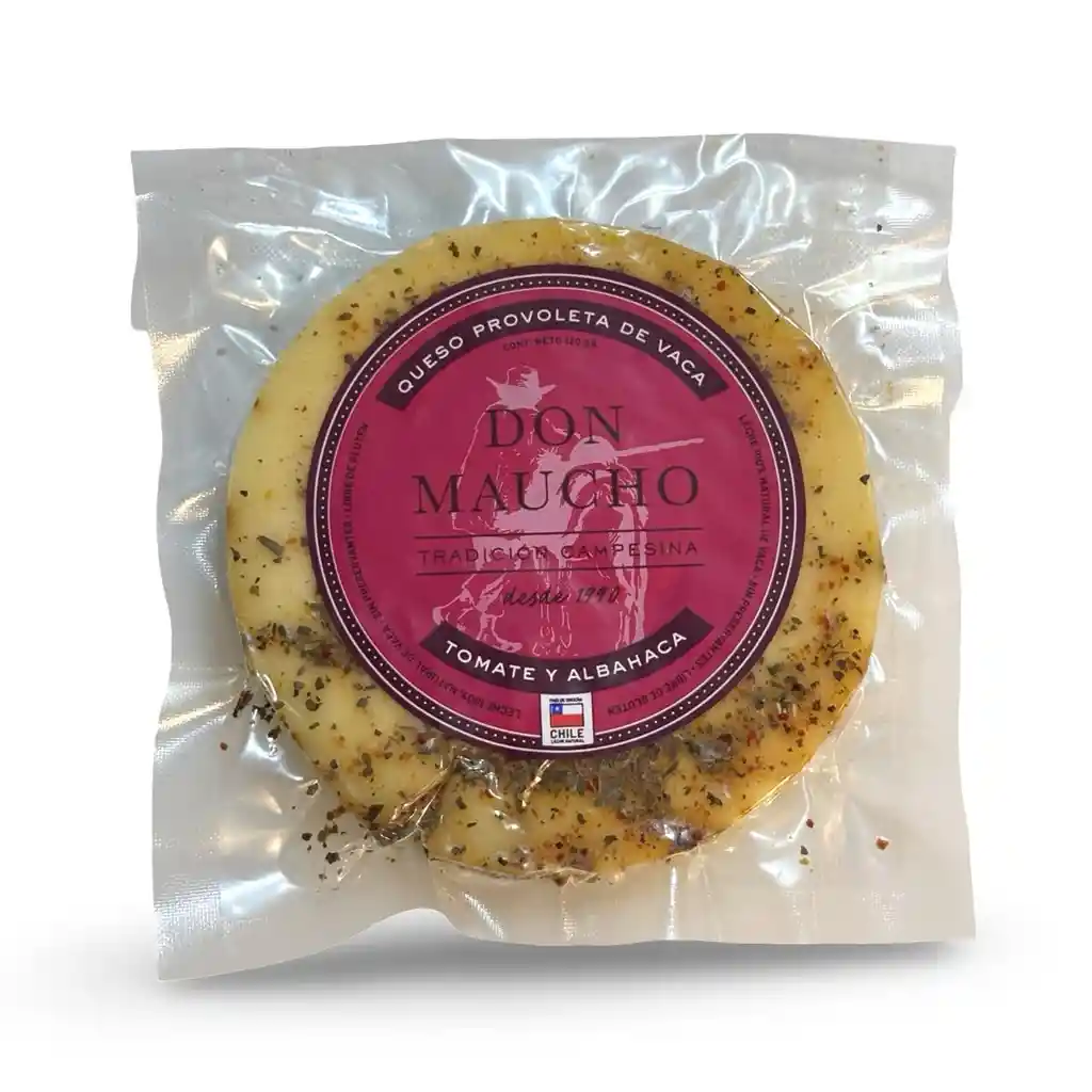 Queso Provoleta Sabor Tomate Y Albahaca Don Maucho