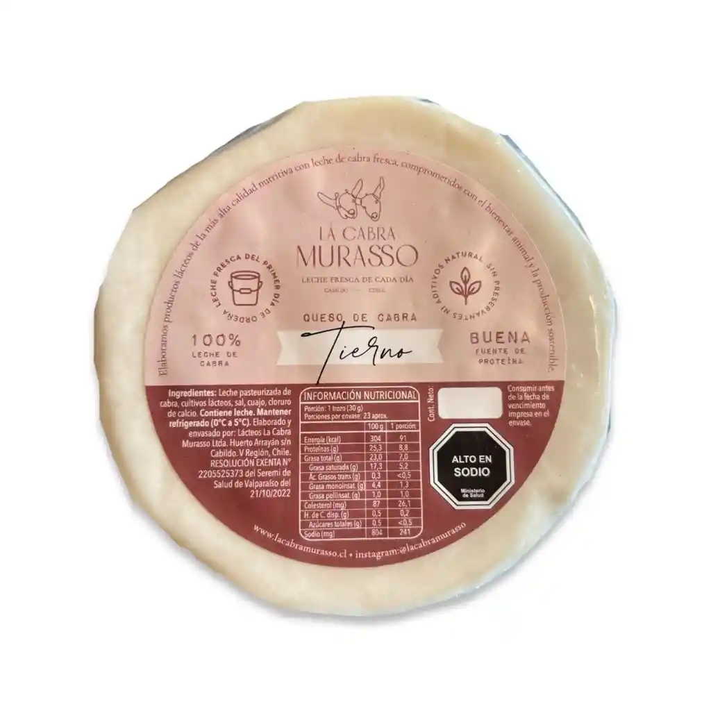 Queso De Cabra Tierno La Cabra Murasso