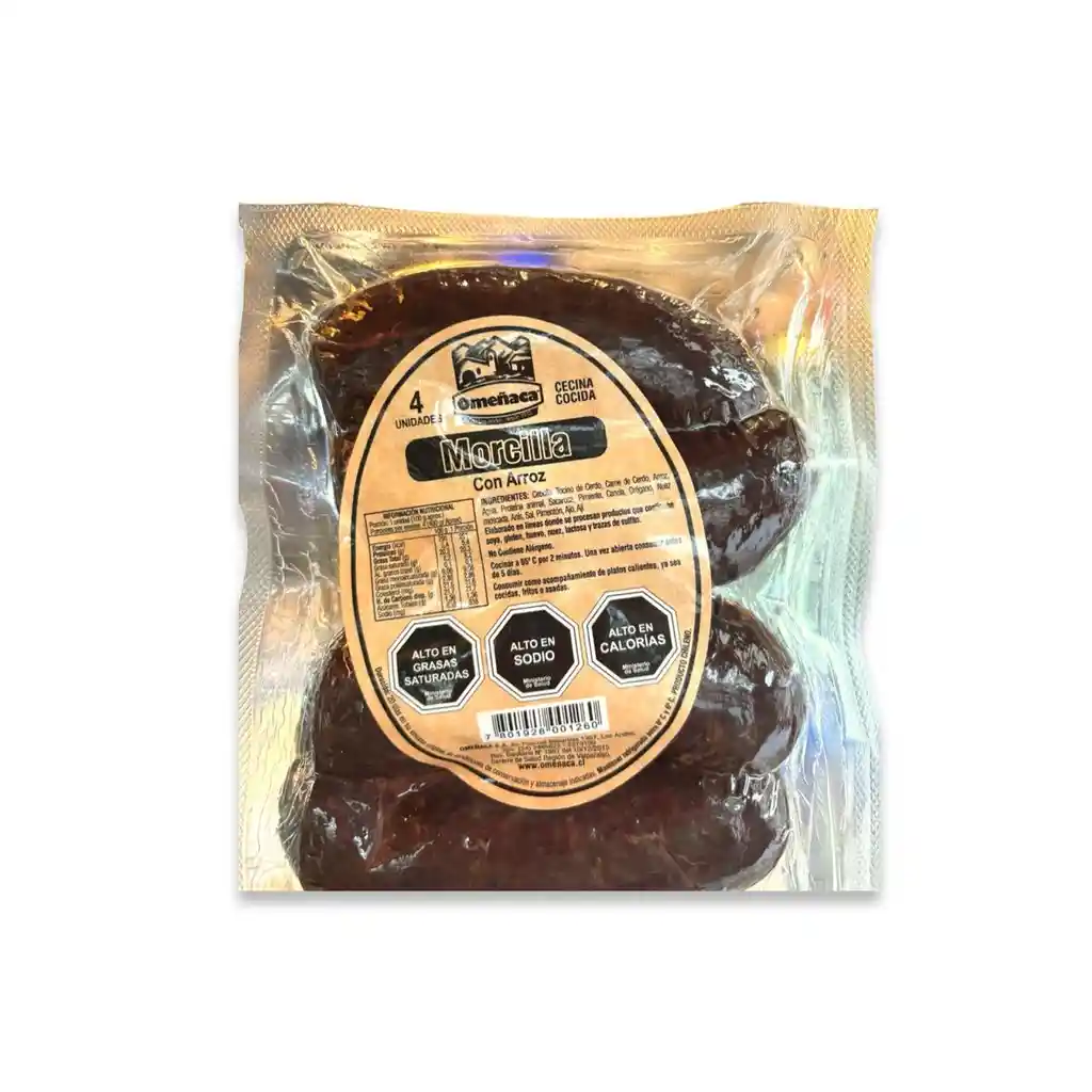 Morcilla Con Arroz Omeñaca