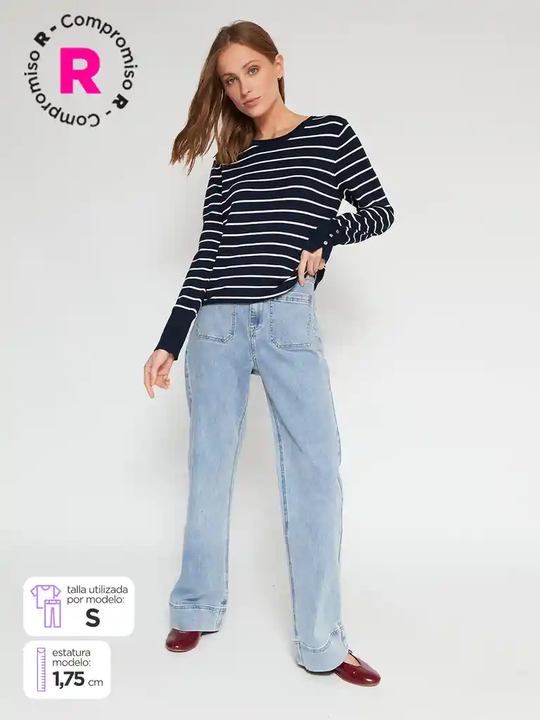 Sweater Round B Marquis S25 Navy M