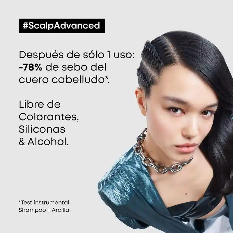 Máscara 2 En 1 Limpieza Profunda Cabello Graso Scalp Advanced 250ml
