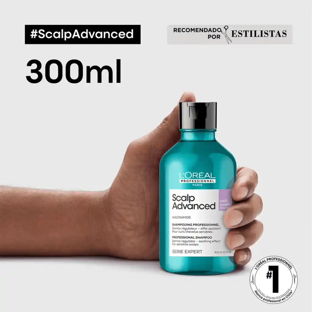 Shampoo Con Niacinamida Anti-irritacion Cuero Cabelludo Irritado 300 Ml L'oréal Professionnel
