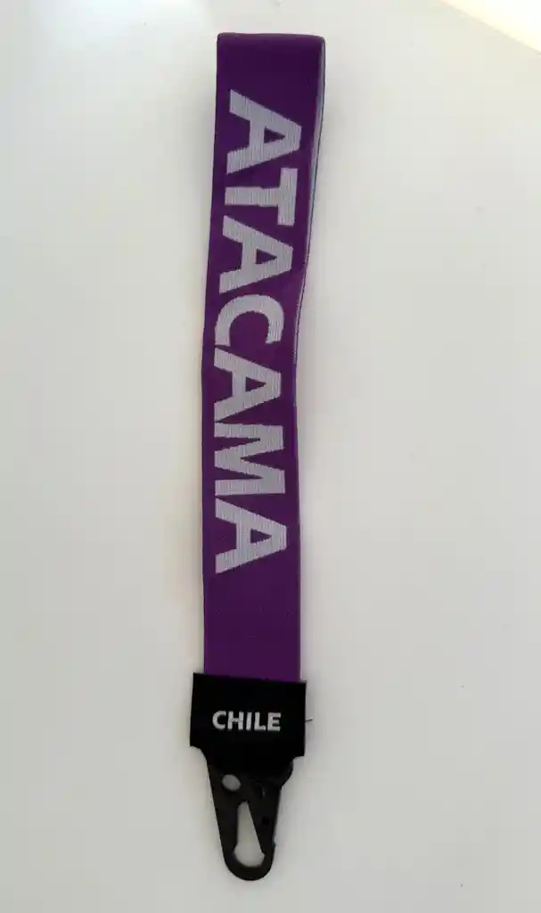 Souvenir Llavero Elastico Atacama Morado El03