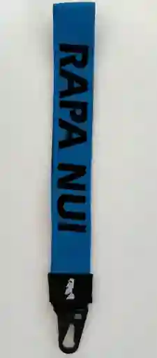 Souvenir Llavero Elastico Rapa Nui Azul El05