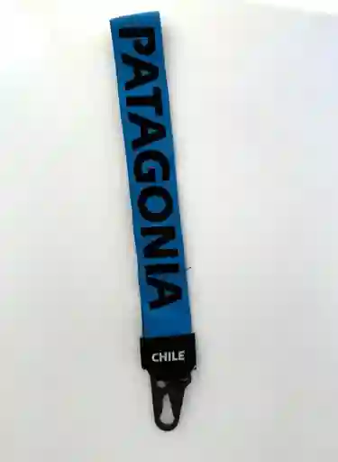Souvenir Llavero Elastico Patagonia Azul El09